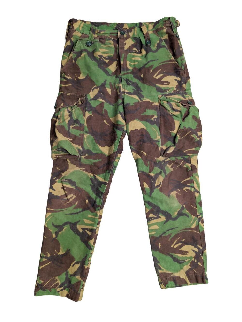 1980s British Army DPM Temperate Combat Trousers - 34x29.5